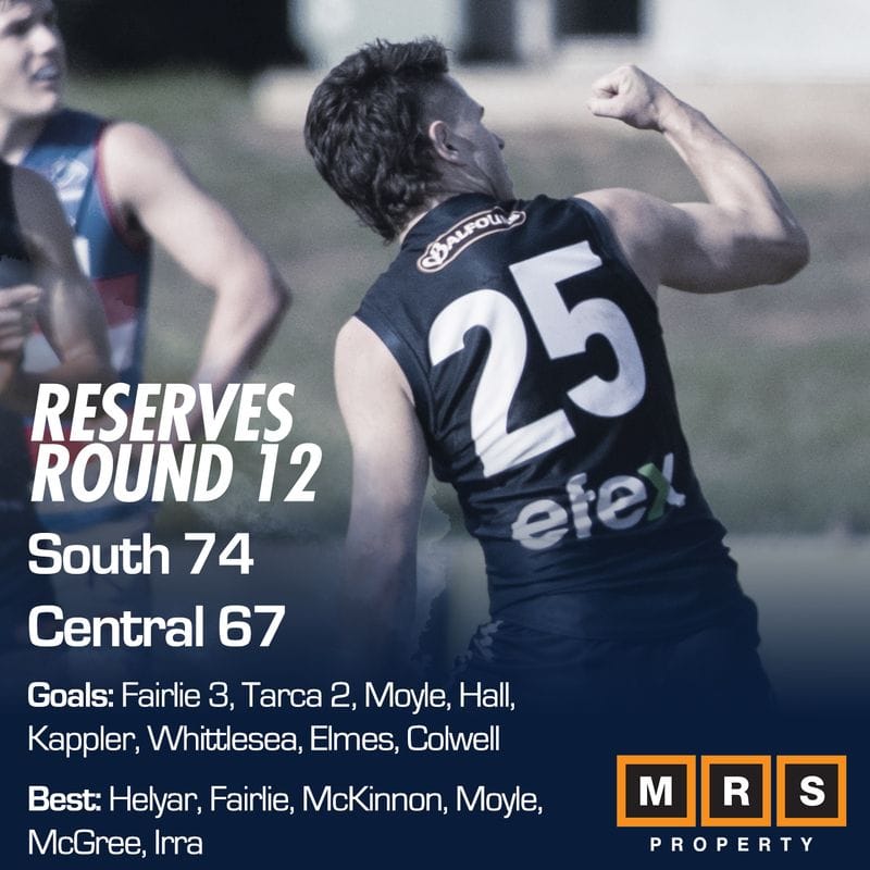 Reserves Match Report - Round 12 - South Adelaide vs Central District Reserves Match Report - Round 12 - South Adelaide vs Central District
